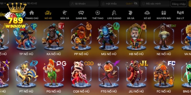 Khám phá nhà phát hành Slots hợp tác cùng 789win